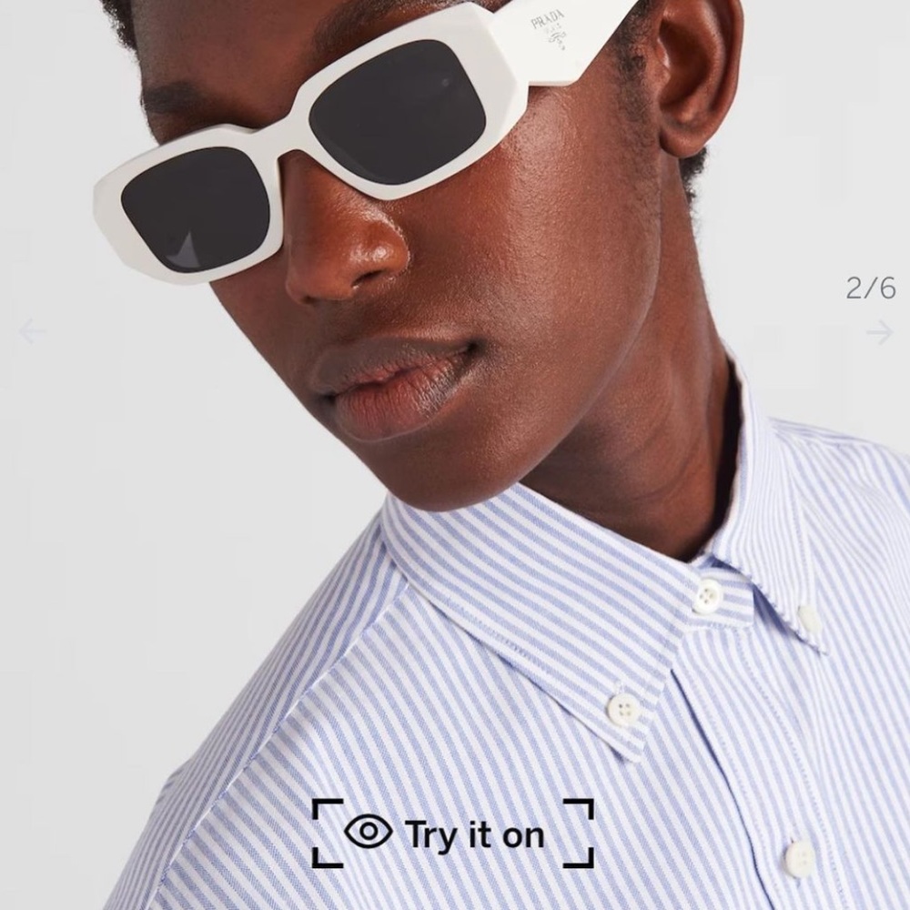 Prada Symbole Chalk white sunglasses